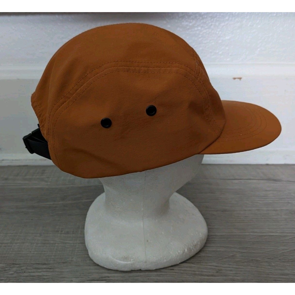 Gravel Travel For The Story Hat 5 Panel Nylon Strapback Orange — image 6 of 7